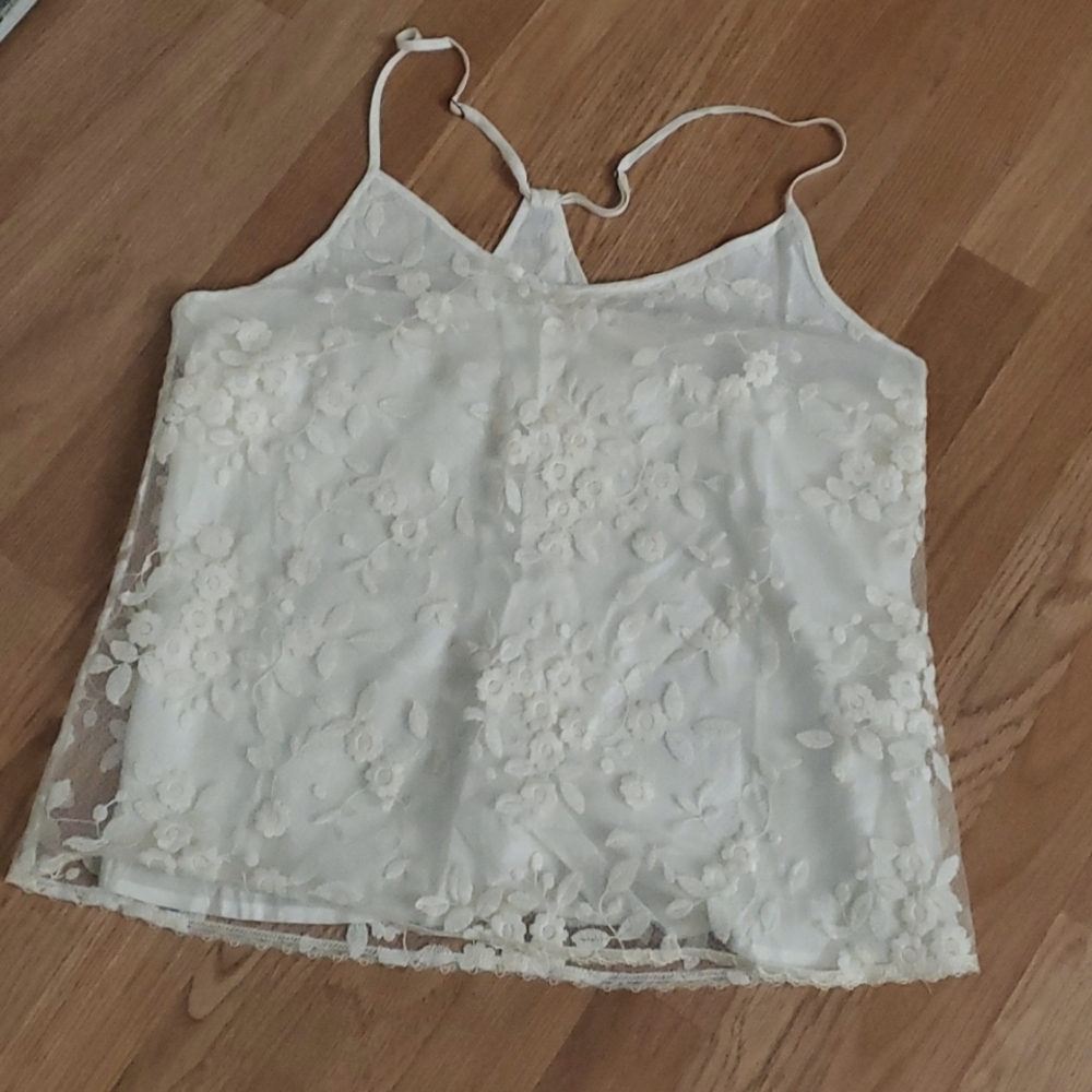 Boutique lace floral top